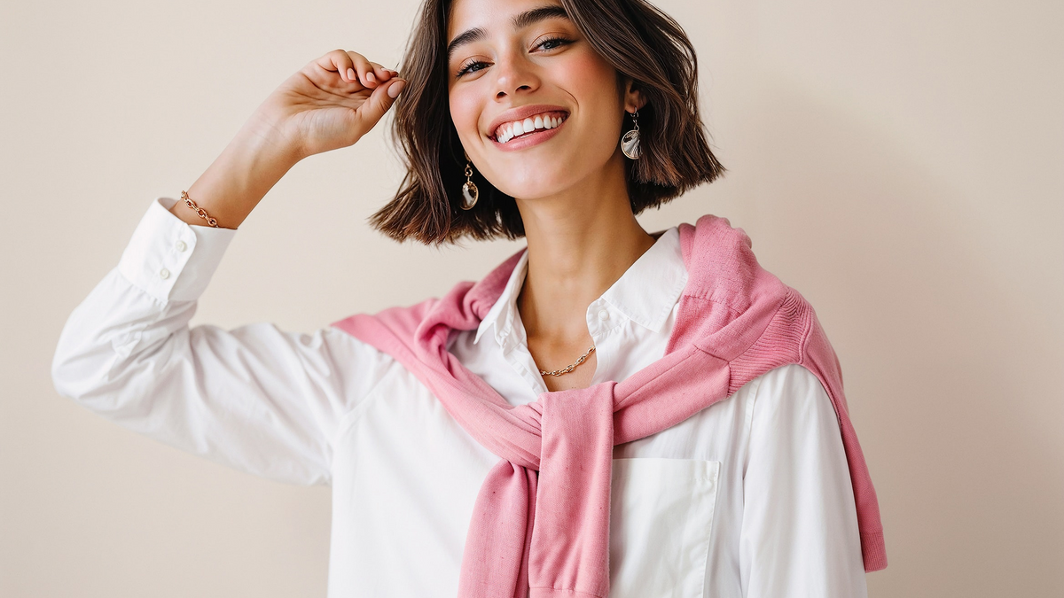 How to Style a Button-Up Shirt with Layered Knits