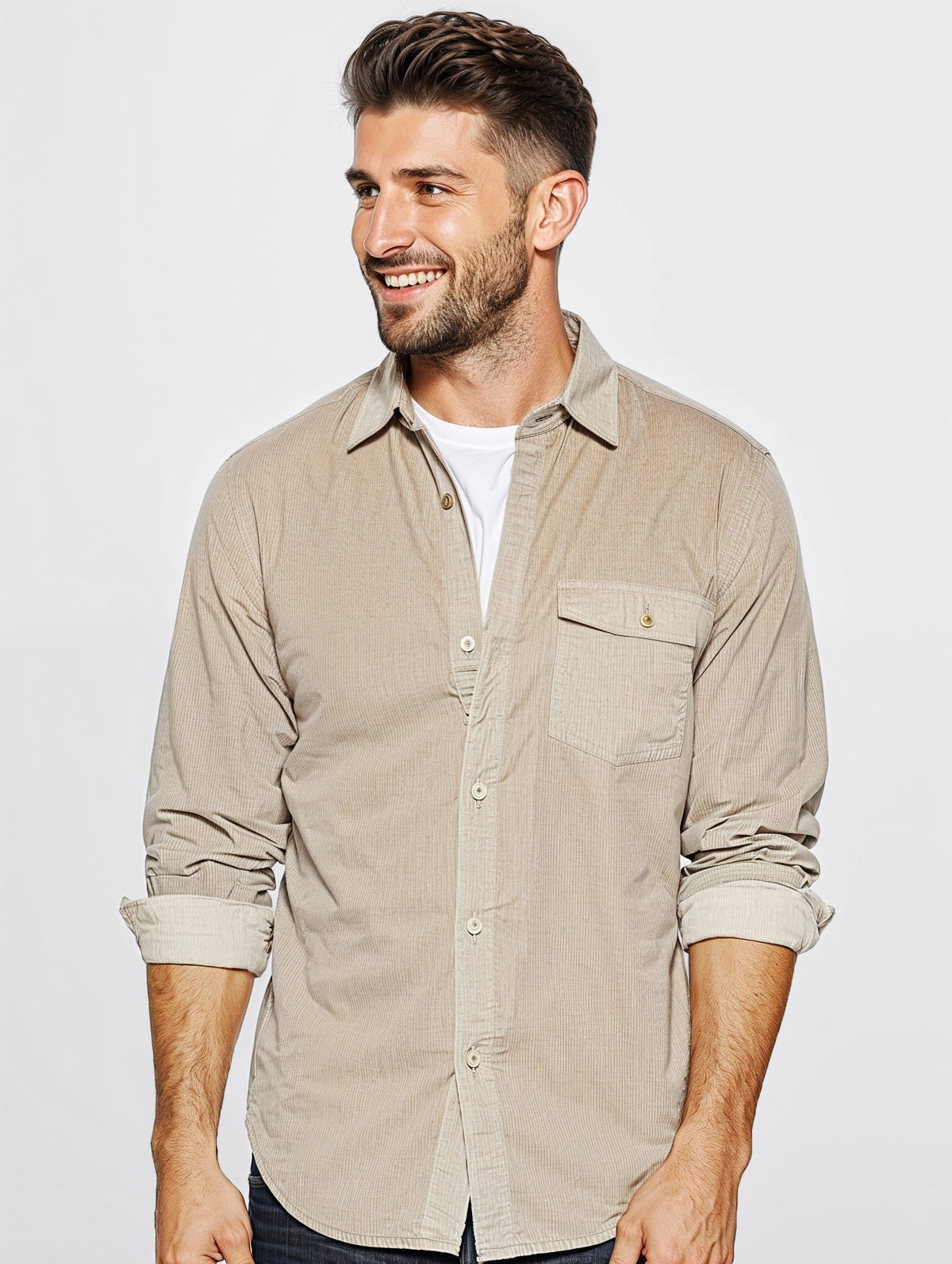 Corduroy Button Shirt