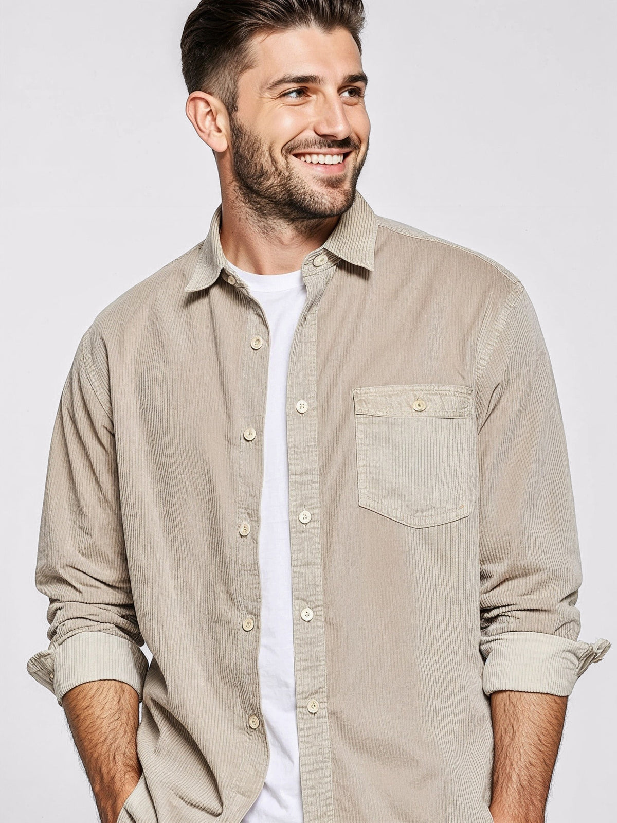 Corduroy Button Shirt