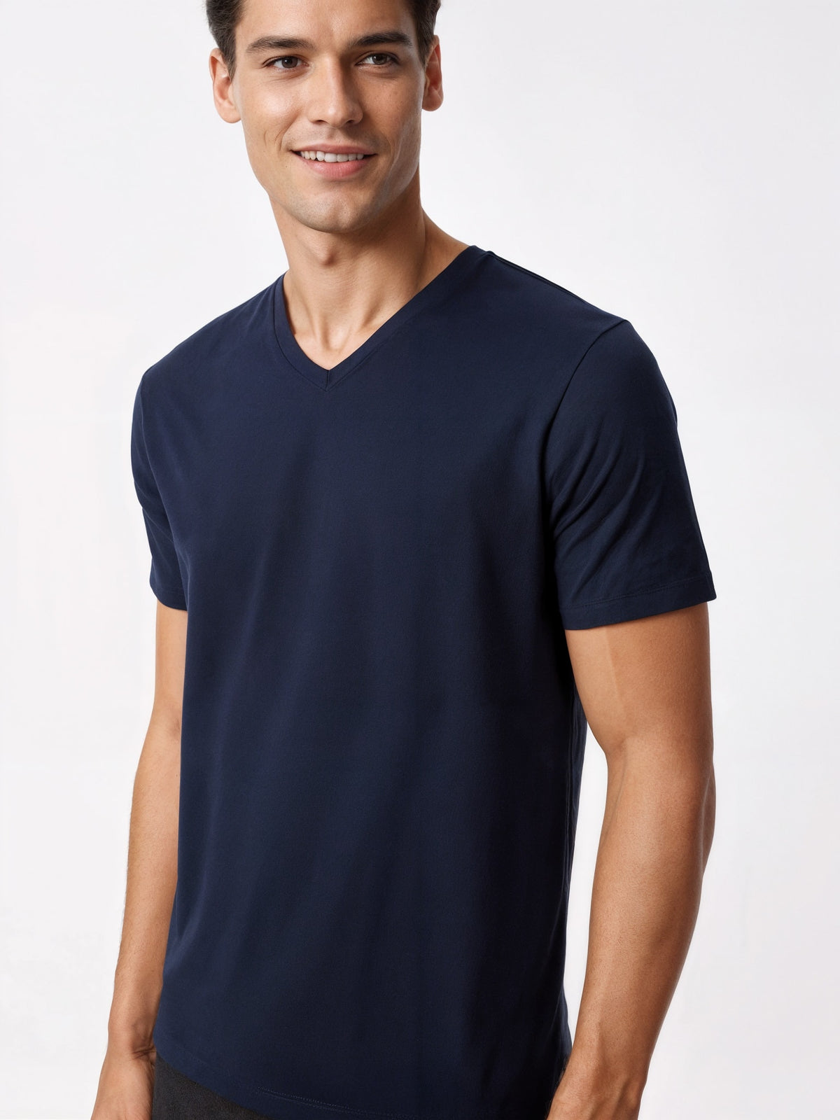 V-Neck Cotton T-Shirt
