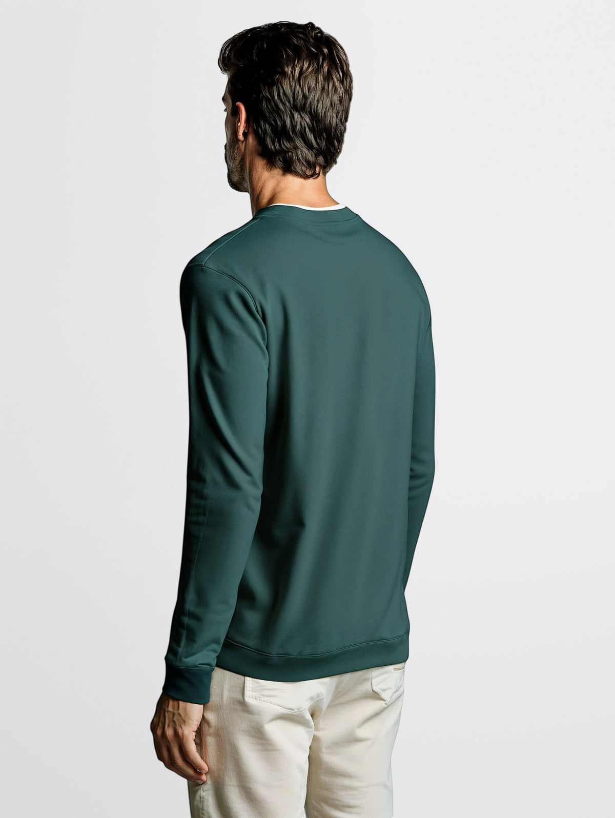 Basic Crew Neck Sweatshirt-2