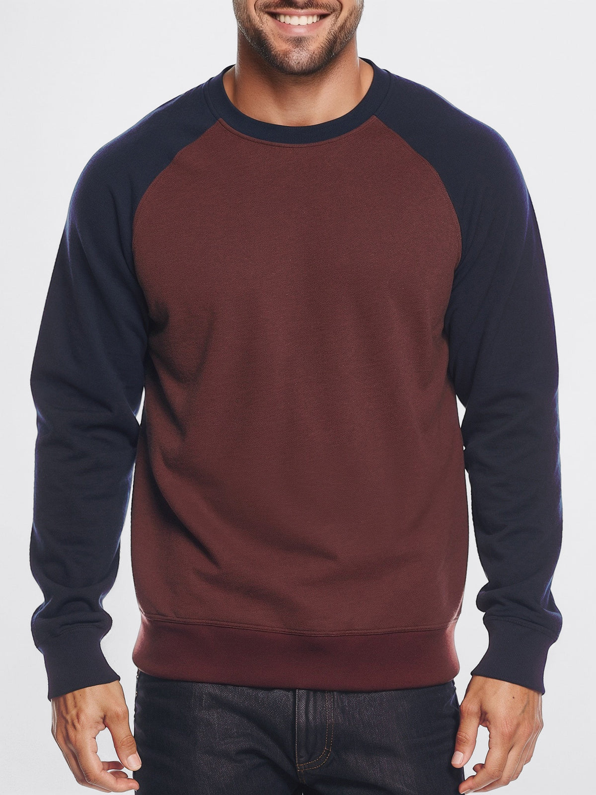 Contrast Sleeve Sweatshirt-2