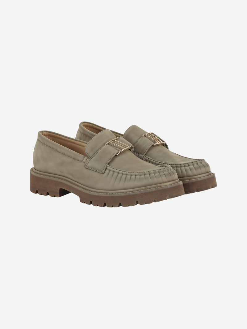 Chunky Sole Loafers-4