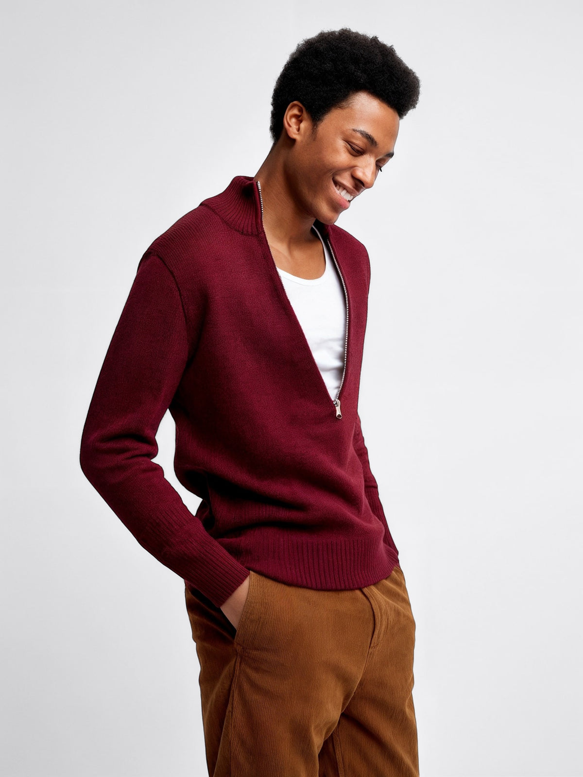Half-Zip Knit Sweater