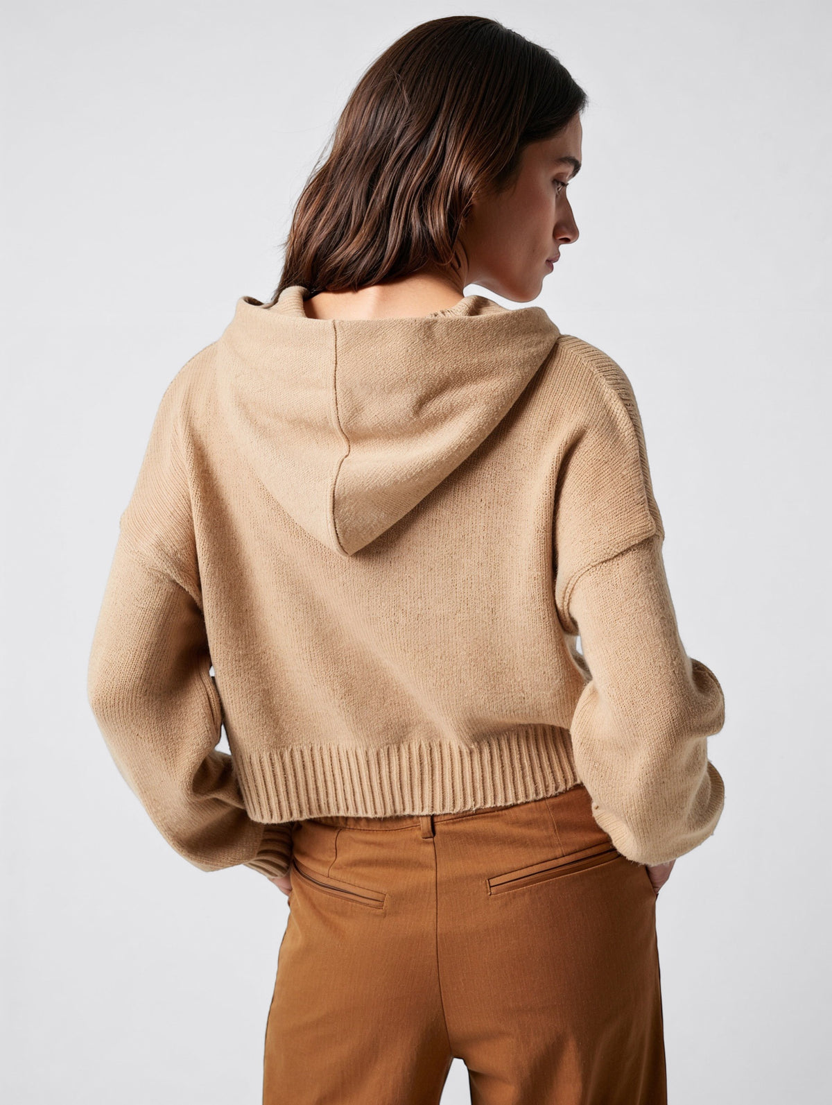 Soft Knit Hoodie Sweater