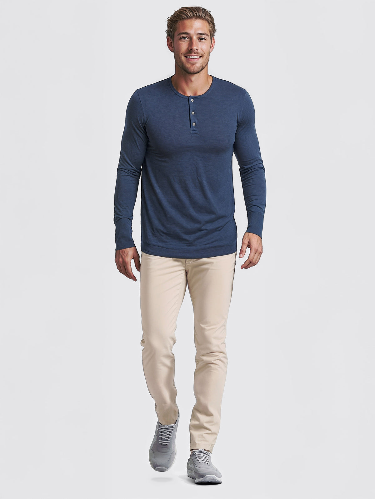 Slim Fit Henley Top