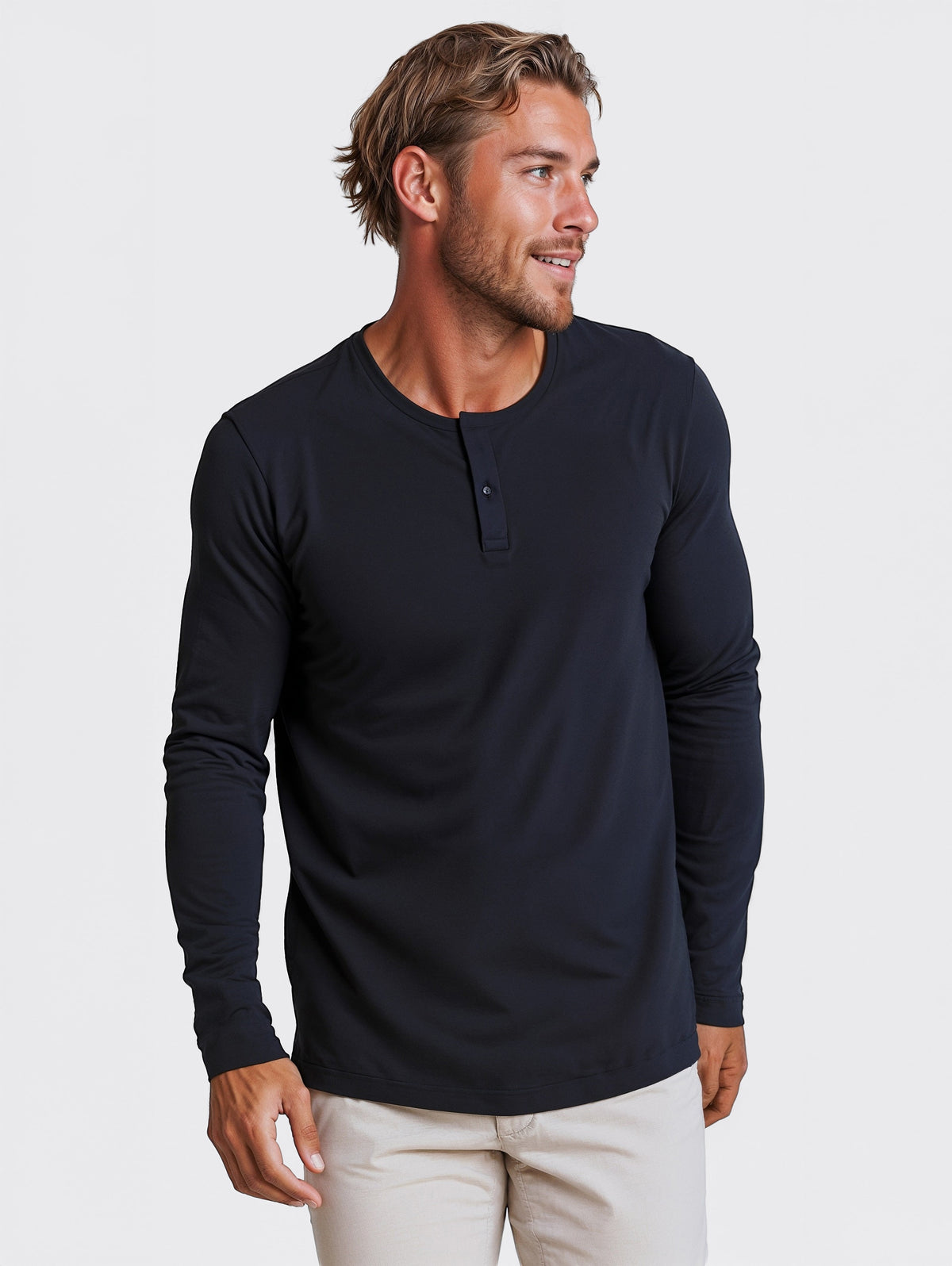 Slim Fit Henley Top