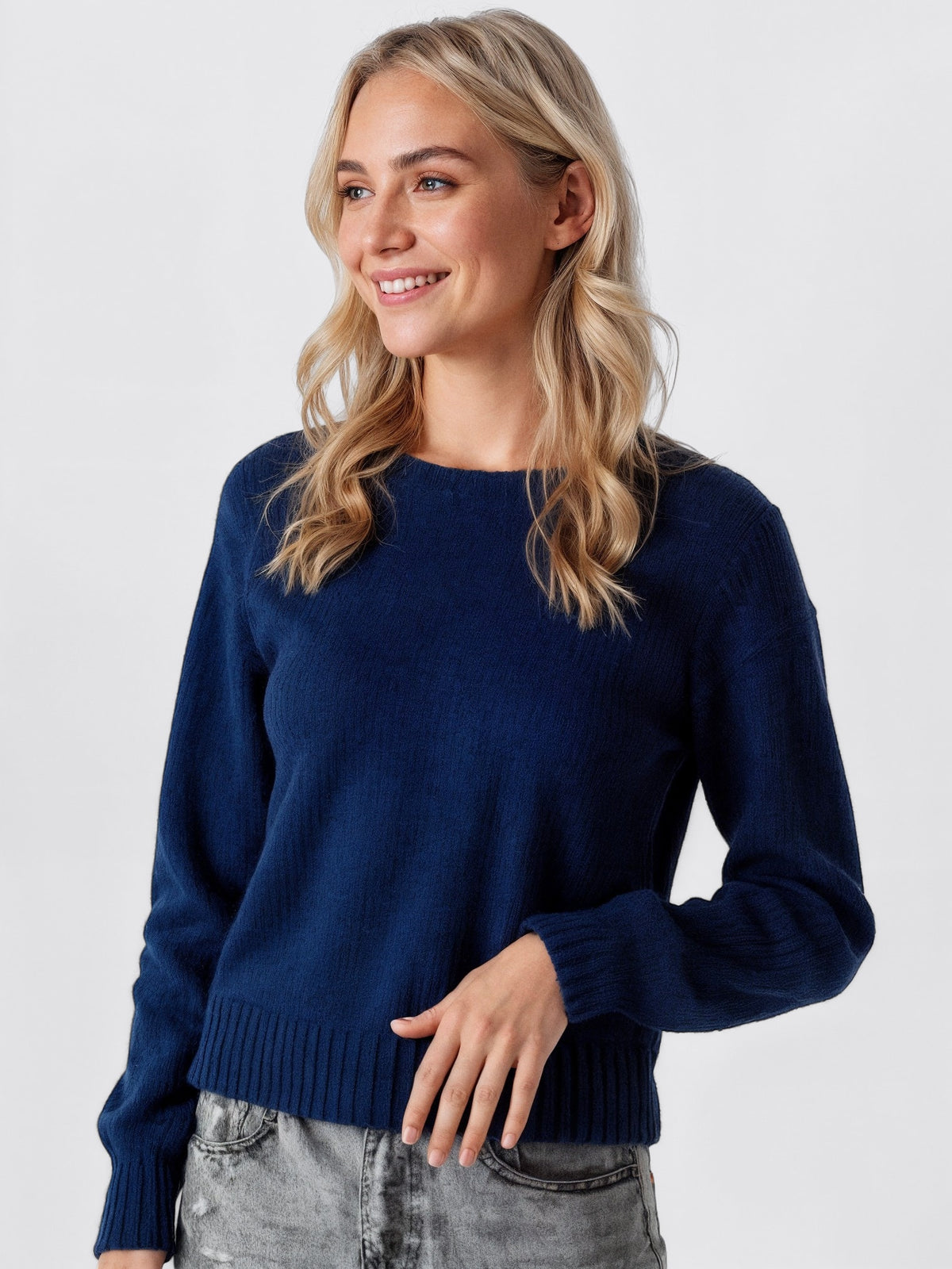Classic Crew Knit Sweater-1