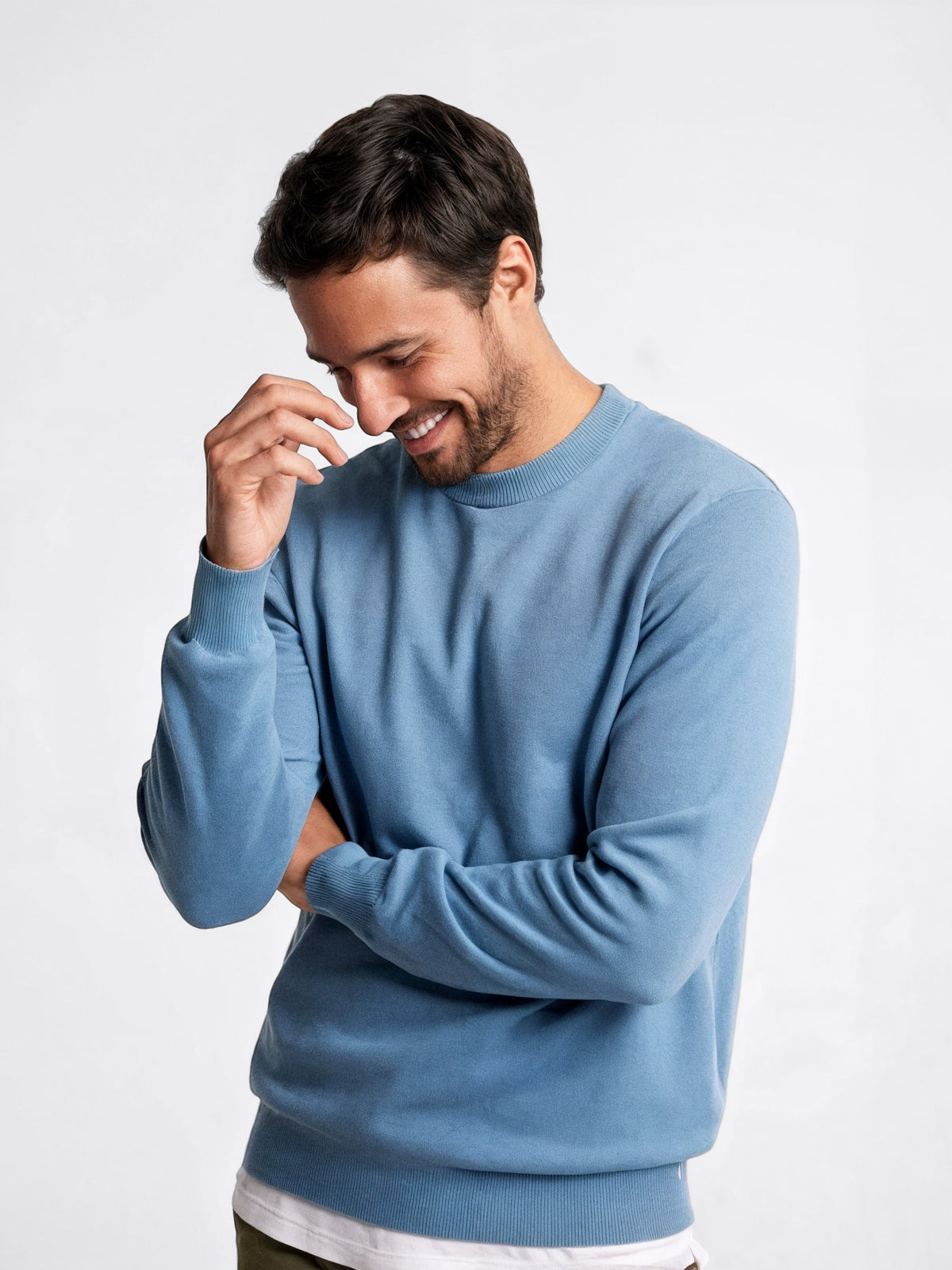 Crew Neck Knit Pullover